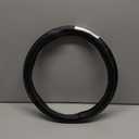Black Vinyl Steering Wheel Cover M Size 1 Piece