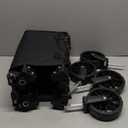 Collapsible Wagon Cart with Wheels Foldable - Folding Utility Heavy Duty Wagons Carts for Grocery Sports Garden Shopping Camping Wheelbarrows (Black, 90L)