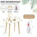 FORAOFUR Small Side Table, Modern Wood Mini Coffee Table, Easy Assembly Compact End Table for Living Room Bedroom Sofa, Minimalist White Accent Furniture for Small Spaces