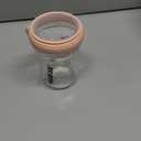 haakaa Glass Baby Food Storage Jar- Food Storage Container Airtight Lid-Wide Neck Gen.3 Baby Bottle -Leakproof BPA-Free 0m+ Newborn Babies(Peach, 6.3oz/180ml)