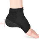 Linkidea Height Max Socks, 1 Inch Increasing Insoles, Invisible Boost Heel Pads for Men & Women 1 Pair (2.5cm, Black)