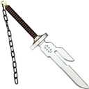 24-Inch Inverted Spear of Heaven Foam Prop Adult Anime Cosplay Weapon Replica, Non-Functional PU Foam Collectible