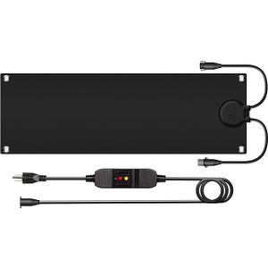 Walensee Snow Melting Mats for Stairs, 10" x 30" Graphene Heated Outdoor Mats with Plug, NoSlip Rubber Snow Heating Mats, 3 in/h Speed, Ice Melts Pads for Winter Sidewalks, Steps, Decks Snow Removal