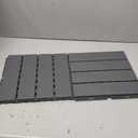 Plastic Interlocking Deck Tiles, 36 Pack Patio Deck Tiles,12"x12" Waterproof Outdoor Flooring All Weather Use, Patio Floor Decking Tiles for Porch Poolside Balcony Backyard, 36 sq. ft Dark Grey