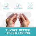 Fade Away Scars Silicone Scar Sheets for C-Section & Tummy Tuck Reusable Medical Grade Silicone Scar Tape for Surgical Scars Soft Scar Strips with Storage Pouch Fade Away Silicone Scar Sheets