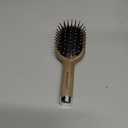 Creative Art Travel Brush for Women & Kids, Mini Hair Brush for Hair Detangling Wet or Dry, Travel Hair Brush with Soft Bristles, Smoothing Hair Brush, Built-in Cleaner, Pull from Handle Bottom