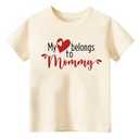 Mothers Day Shirt for Toddler Girls Boys Kids, I Love My Mama Tee, Happy Mothers Day T-Shirt Tees Cream, Cream 2-3T