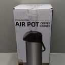 Coffee Carafe for Keeping Hot - Gezoss 102OZ / 3L Airpot Coffee Dispenser with Pump - Large Coffee Carafe for Hot Drinks Tea Liquid - Insulated Stainless Steel Hot Water Beverage Urn for Parties