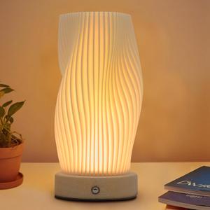 Small Bedside Table Lamp - Novelty Night Light Nightstand Lamp with 3 Colors 9 Brightness Dimmable, Modern Home Decor for Bedroom Kids Room Living Room, Christmas Birthday Gift for Girl Women Teens (Medium)