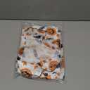 VILOVE Halloween Pajamas Women Silk Satin Halloween Pjs Set Button Down 2 Piece Pajama Shorts Set Casual Notch Collar (XX-Large, White)