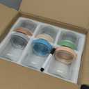 DRKIO 10 & 16 Oz Overnight Oats Containers with Lids - 6 Pack Glass Storage Jars with Airtight Lids Wide Mouth Mason Food Jars Great for Meal Prep Salad Chia Puddirg Snacks Yogurt Sugar Spice Cereal