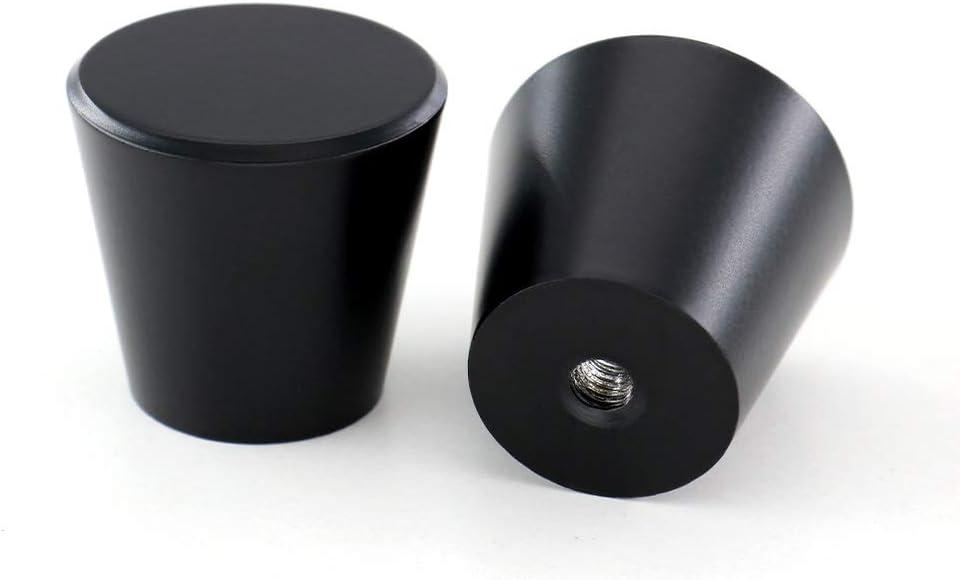 homdiy 10 Pack Matte Black Cabinet Knobs Kitchen Cabinet Hardware Black Knobs for Dresser Drawers