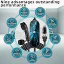 Level 1+2 EV Charger,8~16 Amp Electric Car Charger 110~240V,Electric Vehicle Charging Station with NEMA 6-20P & NEMA 5-15P,Travel EV Charge Cable,for J1772 Electric Cars