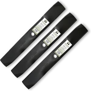 Terre Products, 3 Pack Medium Lift Lawn Mower Blades, 54 Inch Deck, Compatible with John Deere LX280, X380, X384, X390, X394, GX255, GX325, GX335, Z425, Z435, Z445 and More, Replaces M143520, UC22010