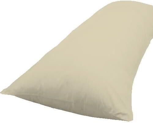 Crescent Multiple Colors  Zippered Body Pillowcase- 200 Thread Count 21"x 54" (Beige)