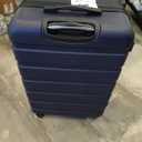 Coolife Luggage 3 Piece Set, Lightweight Durable Hardshell Suitcase set with 360 Spinner Wheels, TSA-approved Lock, Checked Family Travel Luggage sets, 20/24/28 Inch, Navy