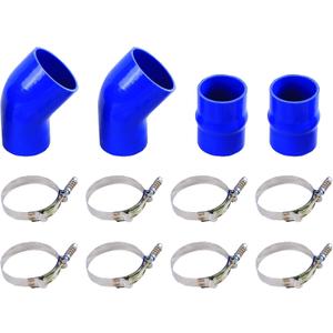 Heavy Duty Silicone Intercooler Boot Kit Compatible with Dodge 1994-2002 Ram Pickup 5.9L Diesel (Blue)