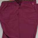 Heartsoul Drawstring Scrub Pants for Women, Stretch Performance Fabric, 20110 (Large Tall, Wine)