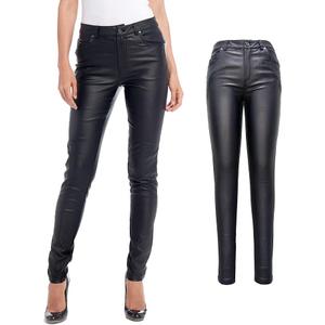 S P Y M Womens Stretchy Jeggings, Faux Leather Legging Pants with Pockets, Regular 2X-Large