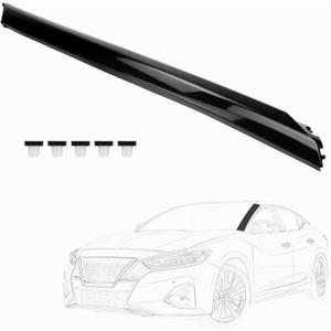 Left Driver Side A-Pillar Windshield Trim Molding Compatible with Nissan Maxima 2016-2020, Exterior Front Outer Pillar Applique Replacement Replaces 76837-9DD0A Includes 5 Mounting Clips