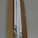 2 Pack White Tension Curtain Rod for Windows 28 to 48 inch, Adjustable Expandable Pressure Spring Curtain Rod No Drilling, 7/8" Curtain Rod for Bedroom Doorway Closet Door