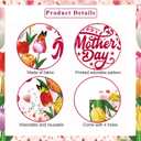 Mothers Day Decorations Happy Mothers Day Banner Backdrop for Mothers Day Party Decorations, 71 x 43 Inch