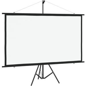 Projection Screen with Adjustable Tripod Stand - Manual Pull Down Matte White Display Screen for Home Theater, Classroom, Conferences (53" x 31")