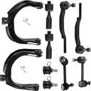 SCITOO 10pcs Suspension Kit 2003-2007 For Chevy Trailblazer 2003-2006 Trailblazer Ext 2003-2007 For Gmc Envoy 2004-2007 Rainier w/Suspension Parts Upper Control Arm Ball Joint Sway Bar Tie Rod End