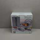 COOK WITH COLOR Mixing Bowls with TPR Lids - 12 Piece Plastic Nesting Bowls Set includes 6 Prep Bowls and 6 Lids, Microwave Safe Mixing Bowl Set (Mint)