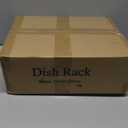 SAYZH Dish Drying Rack - Expandable Dish Rack for Kitchen Counter, Rust-Resistant Dish Drainer with Utensil Holder and Raised Guardrail, Kitchen Organizer for Cup and Bottle (Black)