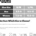 Compression Running Ankle Socks (6 Pairs) for Men & Women, Running Socks With Arch Support (Black)