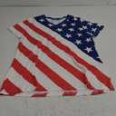 For G and PL Women's July 4th American Flag T Shirts XL