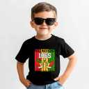 PabKlhs Juneteenth Shirt for Kids – Toddler Juneteenth Shirt, Short-Sleeve Tee for Boys & Girls, 2T-8T (Black)