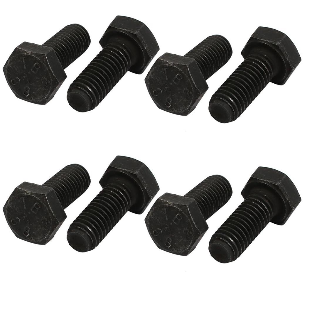 uxcell 8.8 Grade M8x20mm Full Threaded Left Hand Thread Hex Head Bolt 8pcs