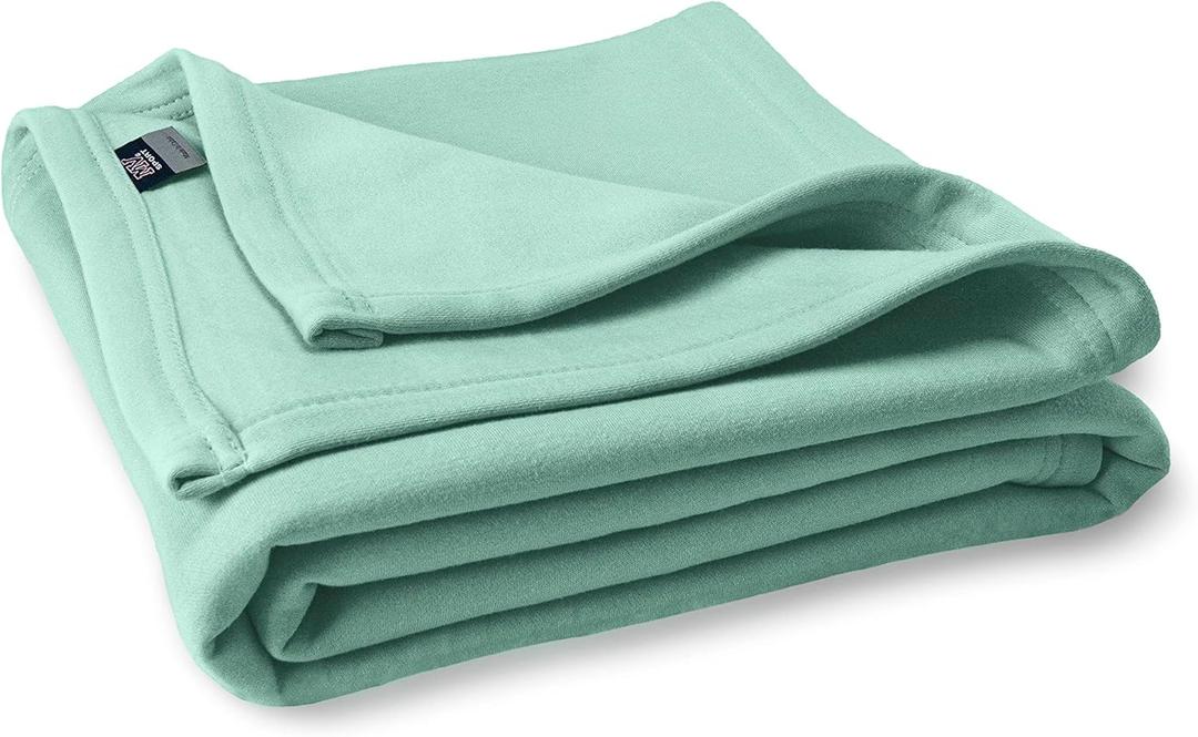 MV Sport Lightweight Sweatshirt Blanket Throw  Warm & Cozy, Breathable Oversized Fleece Knit, Couch, Bed, Travel, Cold Nights, and Outdoors  Soft Light Weight Blanket 54" x 84" Ocean