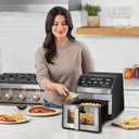 Gourmia GOURMIA Digital Air Fryer, 7.5 Liter with Window and Light, Mod. GAF858,  Black