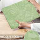 Seorsok Compatible with MacBook Air 13 Inch Case 2022 2021 2020-2018 Release A1932 A2179 M1 A2337,Elegant Leaves Flowers Leather Plastic Hard Shell Case with Keyboard Cover,Green Blooming Floral