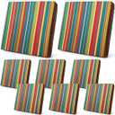 Newwiee 8 Pcs Patio Stretch Sofa Cushion Cover Outdoor Cushion Covers Replacement Patio Furniture Couch Slipcovers Chair Seat Soft Flexibility Protector(Blue Red Green)