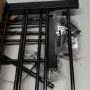 Dog Gate Indoor,18"-45" Adjustable Extra Wide Metal Short Dog Gate to Step Over, 14" Tall Small Pet Gate with 3 Extension Kits, Pressure Mounted for Doorways & Stairs Black