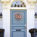 Sun Metal Wall Art Outdoor Decor - Cute Sun Face Metal Wall Sculpture Statues Wall Art Hanging Decoration for Indoor Outdoor,Garden, Home, Farmhouse, Fence Balcony Patio and Bedroom