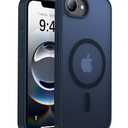 Eastinbox Magnetic Shockproof for iPhone 17e & iPhone 16e Case [Compatible with MagSafe] [Military-Grade Protection] Anti-Yellowing, Matte Protective Phone Case for iPhone 17 e/16 e 6.1", Blue