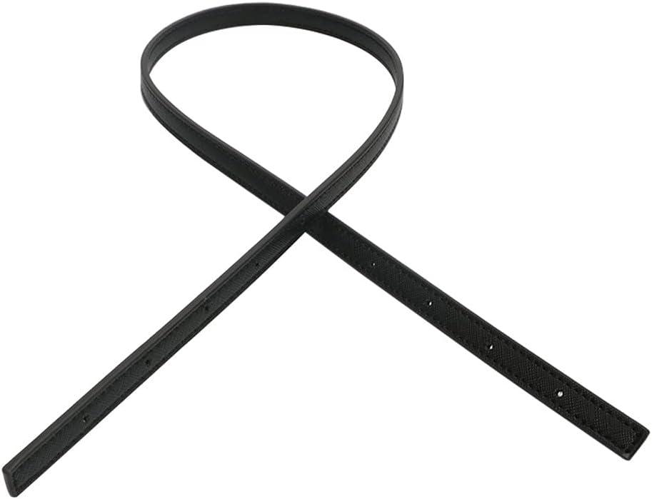 0.5" Wide Replacement Handbags Straps Leather Handle Bag Strap Purse Strap Replacement Strap for Tote Bags Black