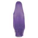 XiongXiongLe 40 inch Deep Purple Long Universal Anime Cosplay Wig Women Costume High Resistant Hairs Wigs with Bangs for Adult Cos Party Halloween Themed TV Film Anime Game Character