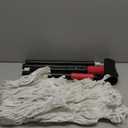 Commercial Mops for Floor Cleaning - Looped-End Heavy Duty Wet Mop with Long Handle for Hardwood Wood Tile Vinyl - Reusable Cotton Head for Home Garage Kichen Bathroom