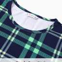 PATPAT Matching Family Outfits Mom and Me Matching Outfits Short Sleeve Round Neck Midi Shirt Dress (S)