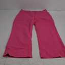 luvamia Wide Leg Jeans for Women Trendy High Waisted Flare Jeans Cropped Denim Pants Stretchy Baggy with Patch Pockets (X-Large, Hot Pink)