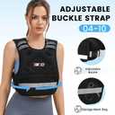 TB3C Adjustable Weighted Vest for Women - 04-10lb/11-20lb/20-32lb Vest with 6 Ironsand Weights for Strength Training,Body Weight Vest Exercise Set for Running, Walking and Home Workouts