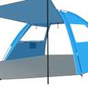 Gorich Beach Tent with Canopy - Easy Setup 3-4/5-6/7-8 Person Portable Sun Shelter, UPF 50+ UV Protection Sun Shade, Lightweight & Compact Beach Cabana for Family Travel