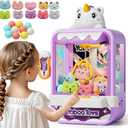 Vanvimen Claw Machine for Kids Girl, Vending Machines Toys for Girls 4 5 6 7 8, Unicorns Girls Toys Age 6-8, Arcades Game Party Toy Age 6-7,Ideas Birthday Gifts for Girl 4 5 6 9 Year Old, 12.6*6.69*6.88 inches