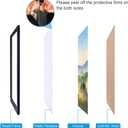 HUKONHEP 12x19 Black Picture Frames, Photos Frame with Plexiglass, Wall Gallery Photo Frames, Horizontal and Vertical for Wall Mounting, Home Office Decoration